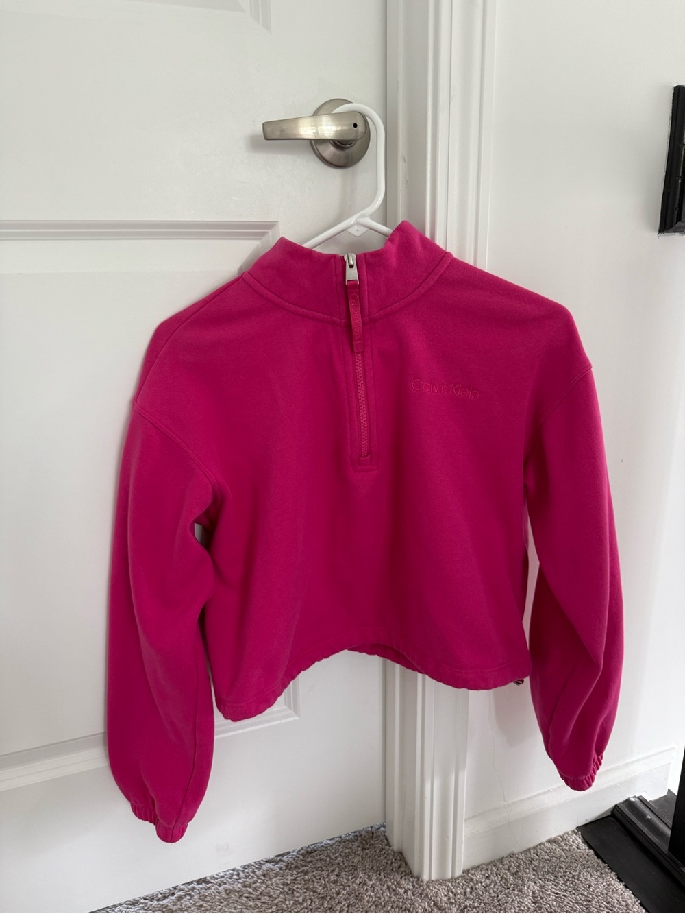 Calvin Klein Hot Pink Half-Zip Pullover
